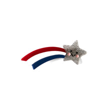 Red White and Blue Shooting Star Clip