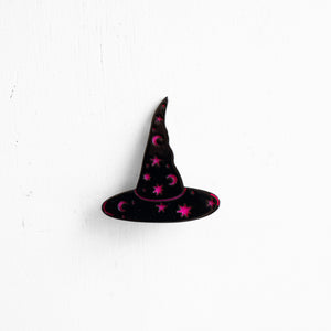 Starry Witch Hat Clip