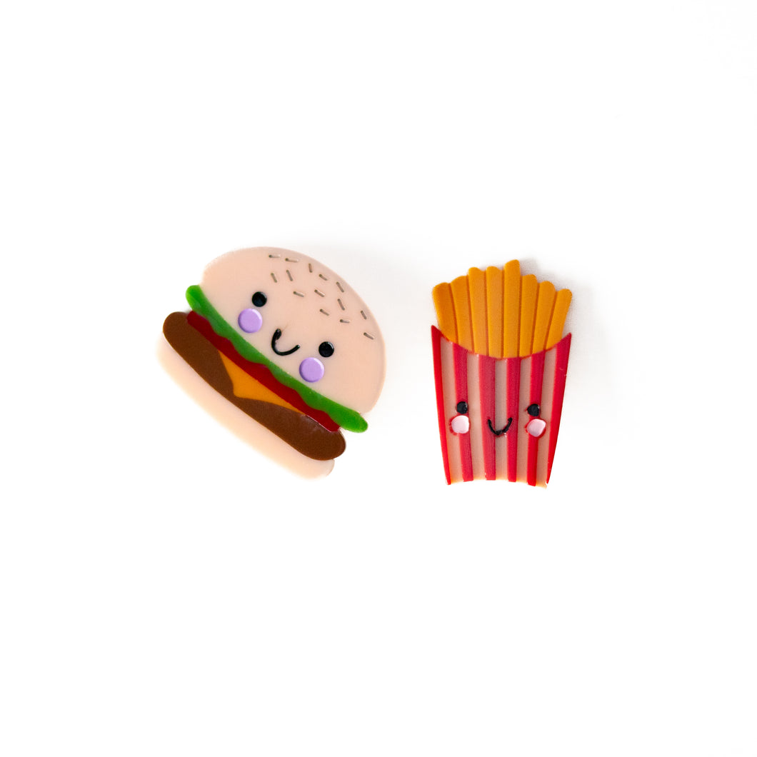 Burger and Fries Clip Set