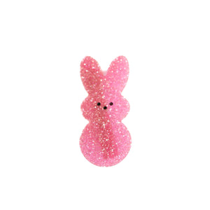 Pink Glitter Bunny Peep Clip