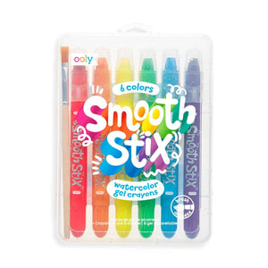 Smooth Stix Watercolor Gel Crayons- Set of 6
