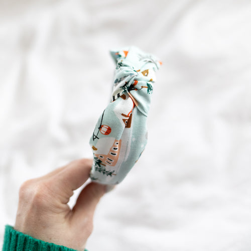 Christmas Village Knot Headband