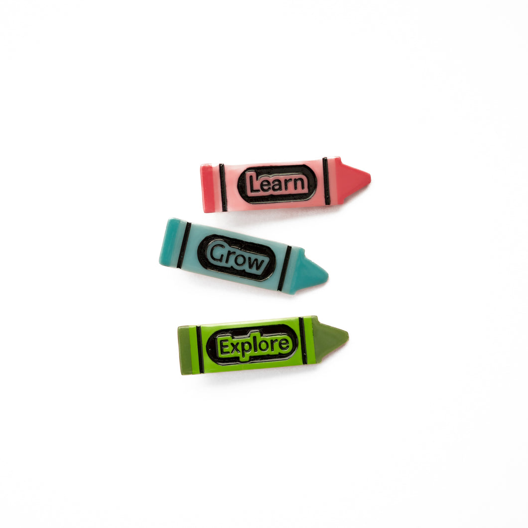 Crayon Clip Bundle- Learn, Grow, Explore!