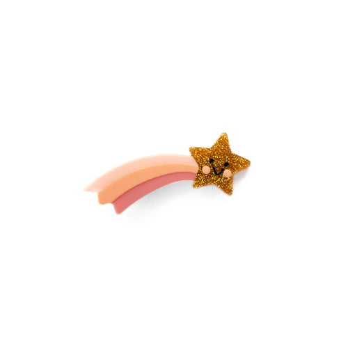 Pink Happy Shooting Star Clip