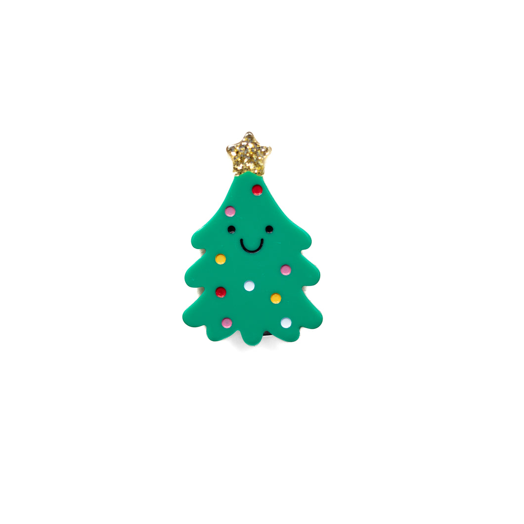 Green Christmas Tree Clip