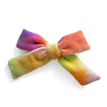 Rainbow Tie Dye Velvet // Large Schoolgirl